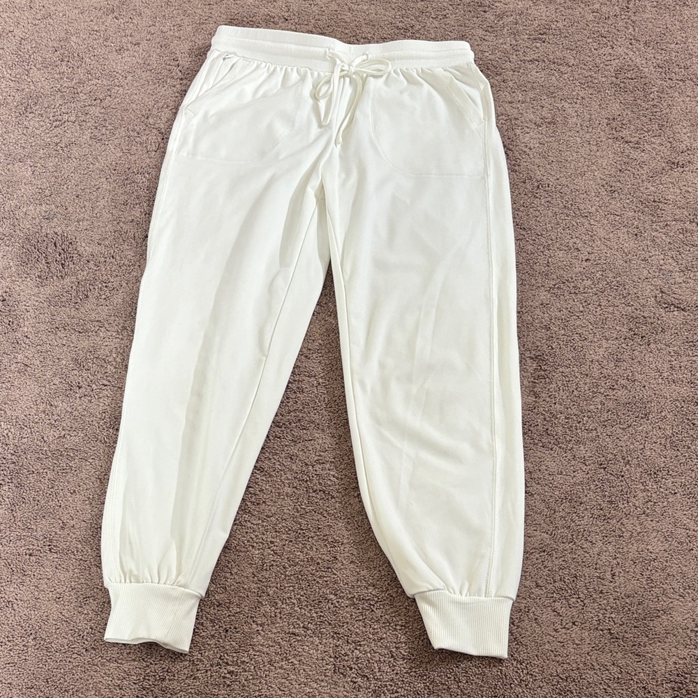 White Jogger pants